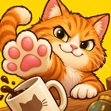 How Cat Are You? app icon: a mischievous ginger cat and its paw